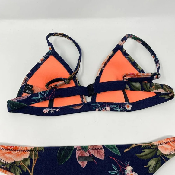 Triangl Delilah Floral Neoprene Bikini Set Size Small - Picture 6 of 9